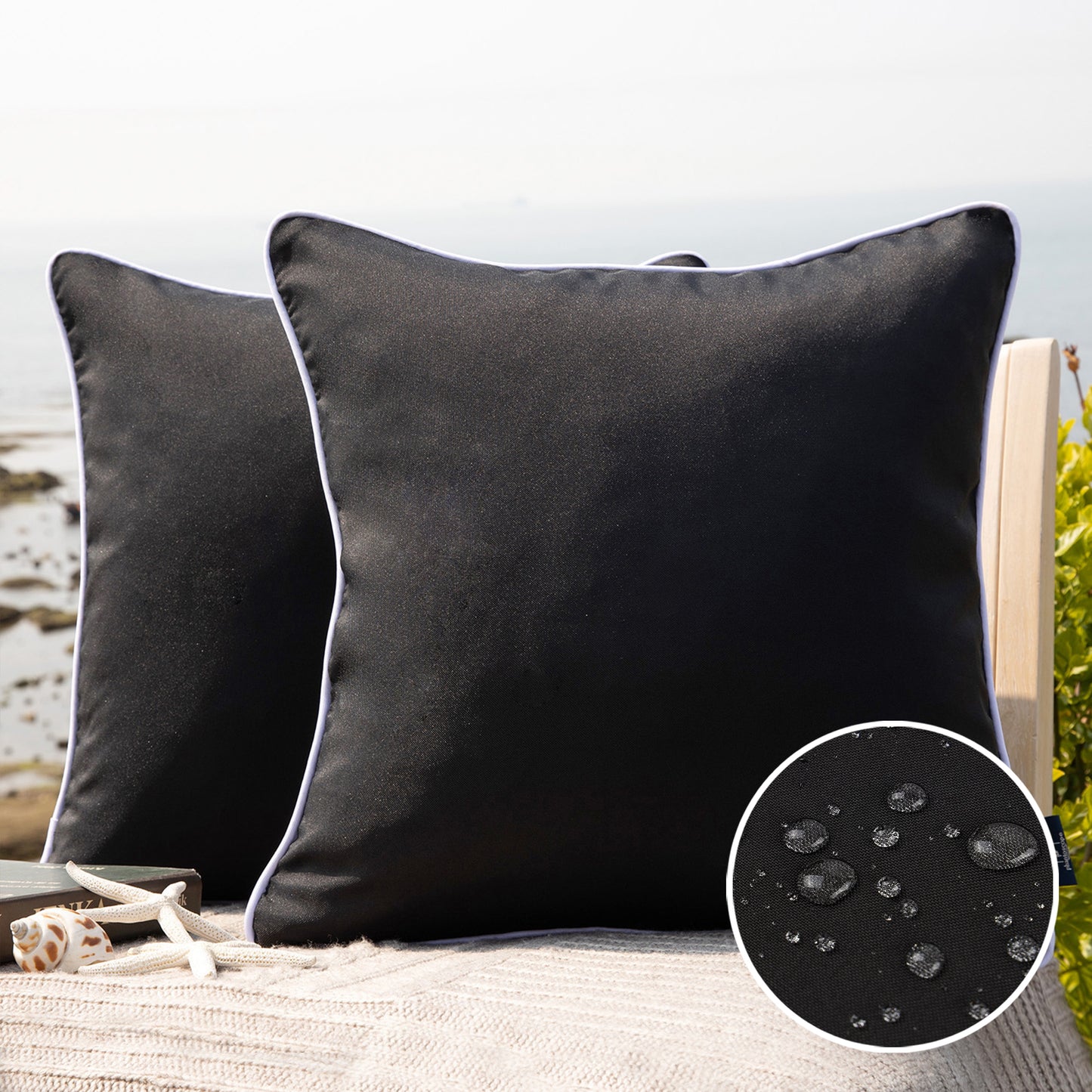 Outdoor Waterproof Throw Pillow Covers (20X20)