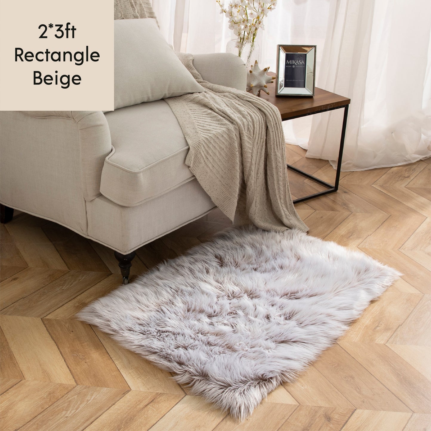 Soft Rectangle Shaped Area Rug