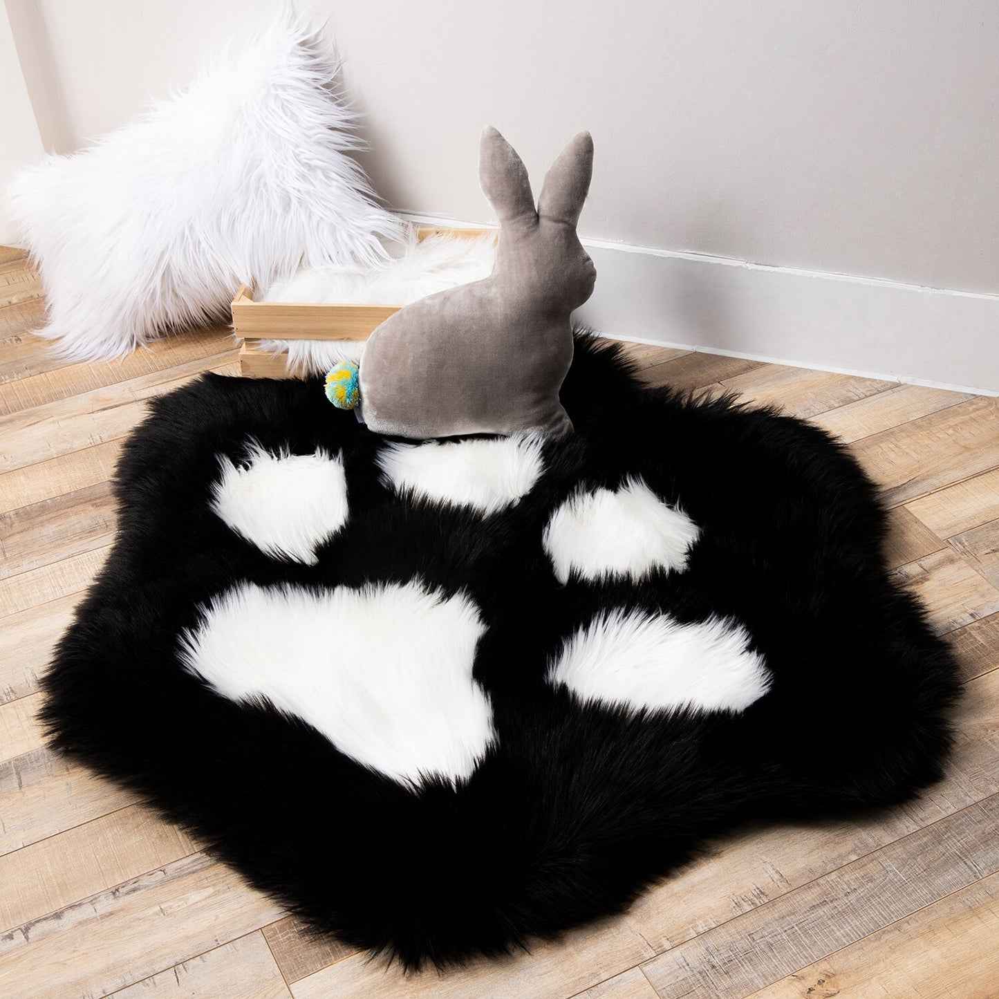 Paw Print Fur Rug