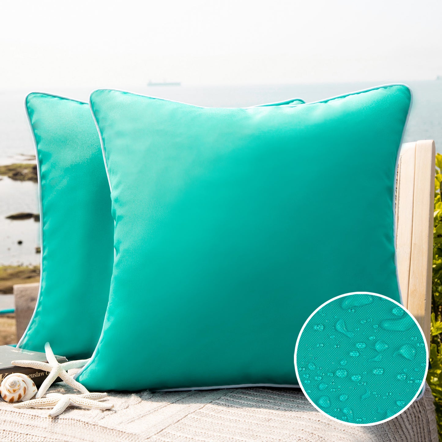 Outdoor Waterproof Throw Pillow Covers (20X20)