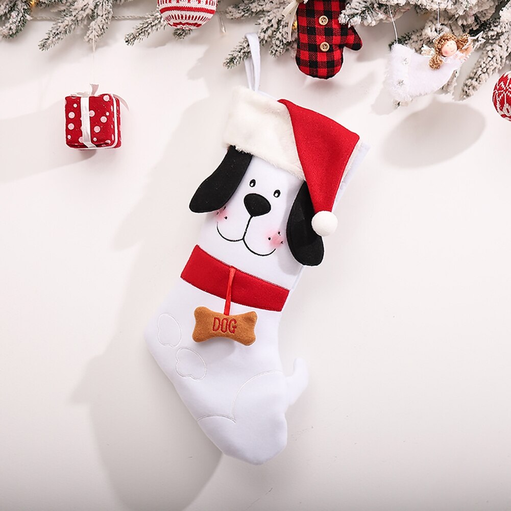 Cute Dog Christmas Stocking