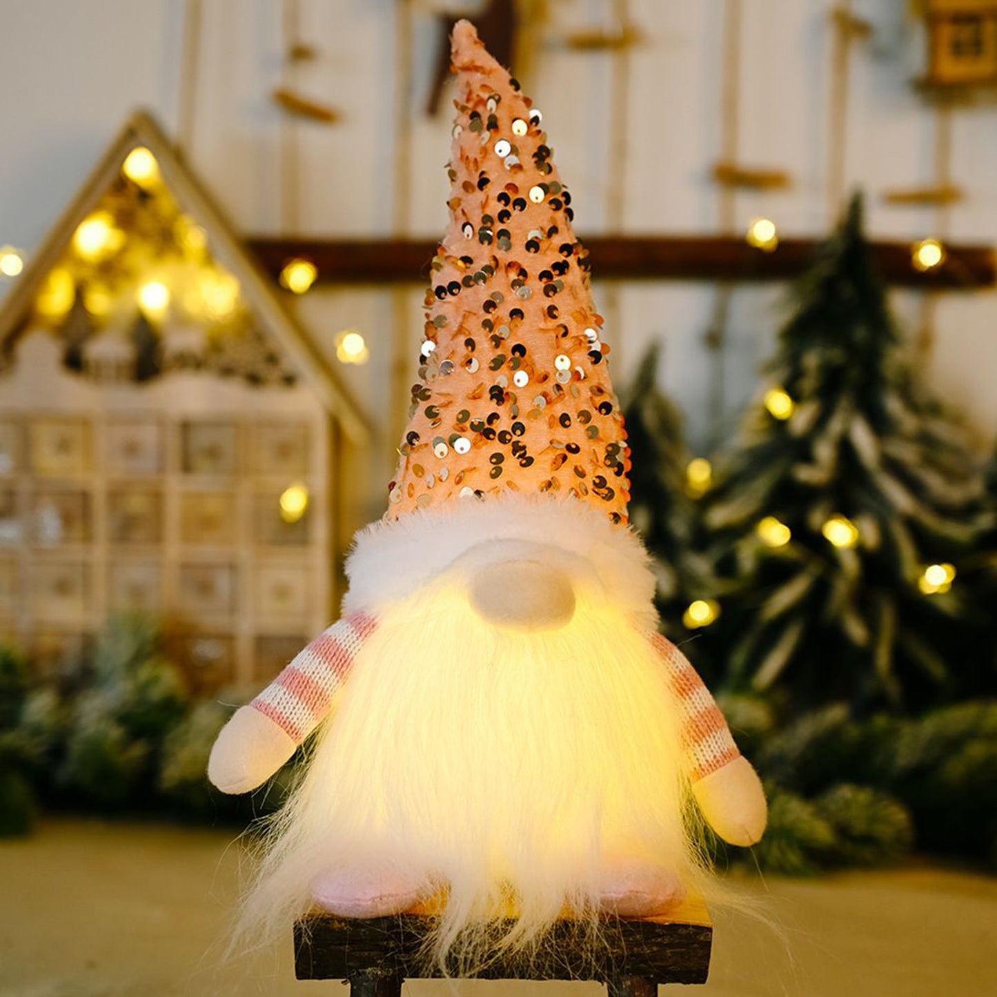 Glowing Gnome Christmas Doll