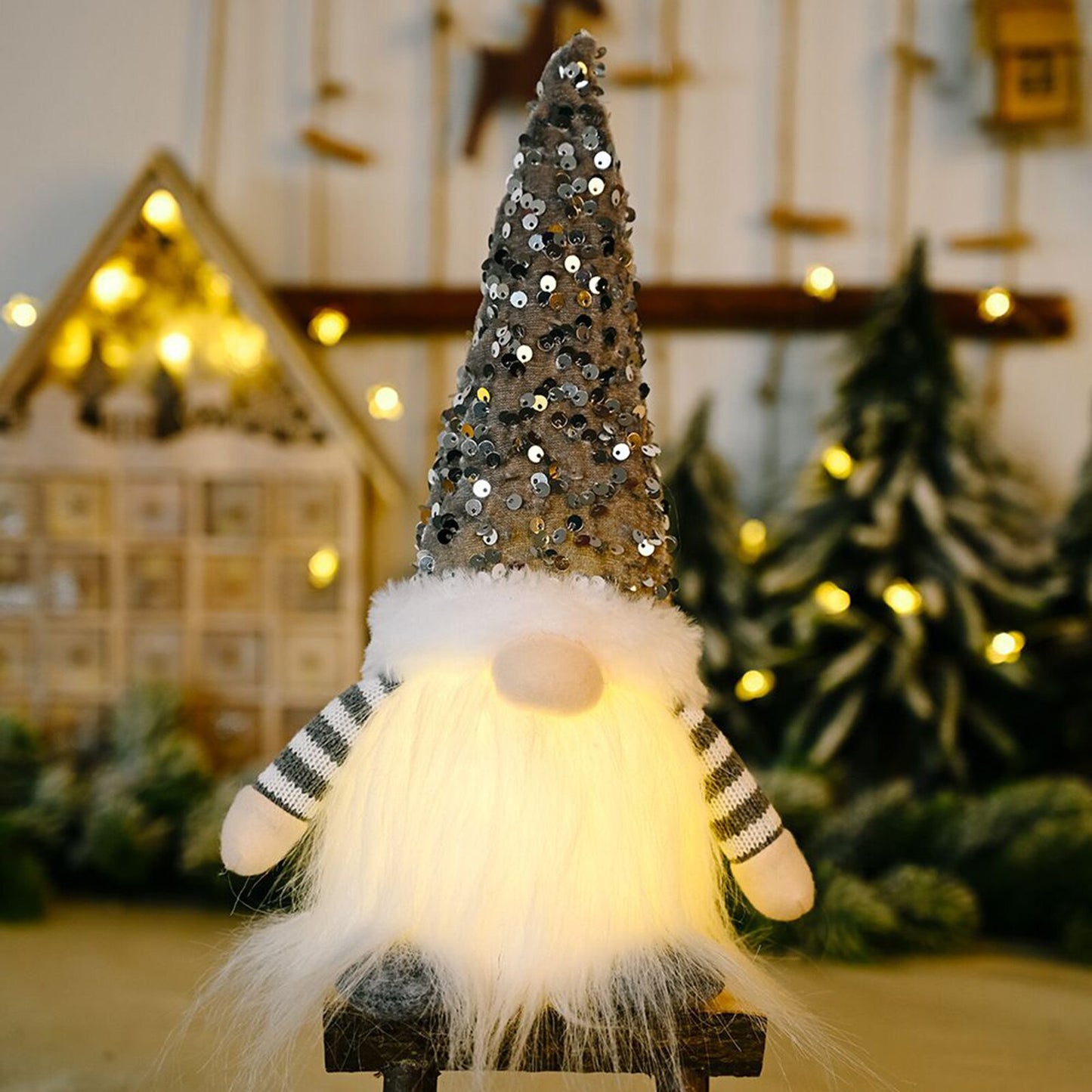 Glowing Gnome Christmas Doll