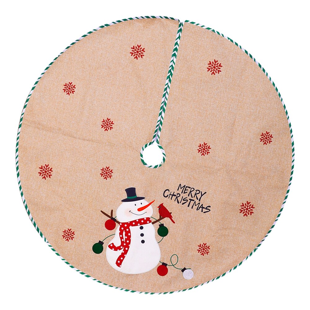 Snowman Christmas Tree Skirt