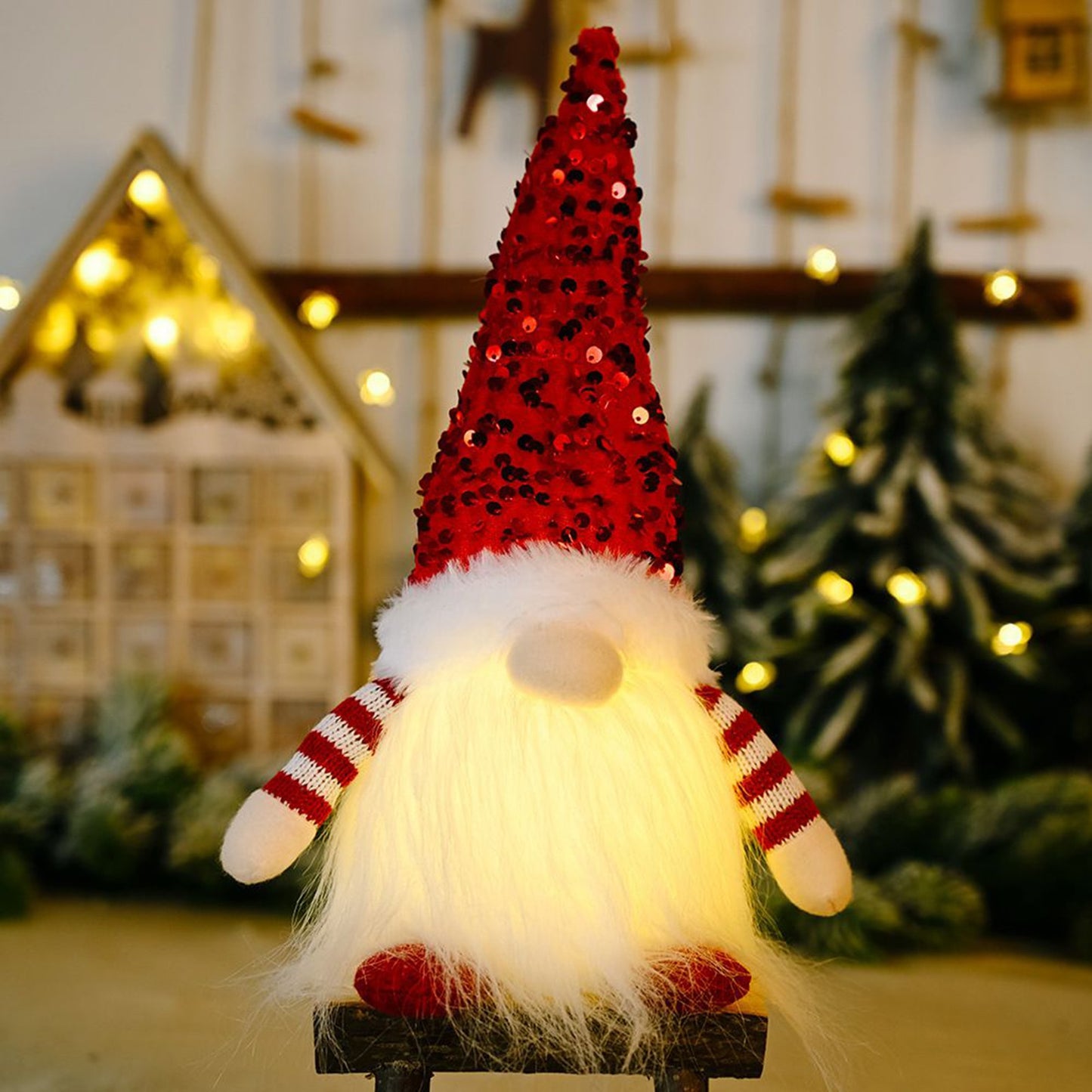 Glowing Gnome Christmas Doll