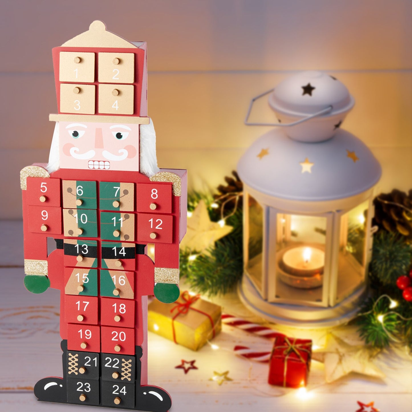 2022 Wooden Nutcracker Advent Calendar